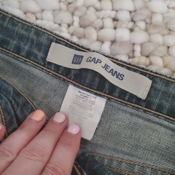 Authentic 90s GAP Jeans denim aline midi Preppy skirt - Picture 3 of 5